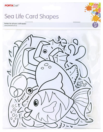Printed Cardstock Sea Life 12pk