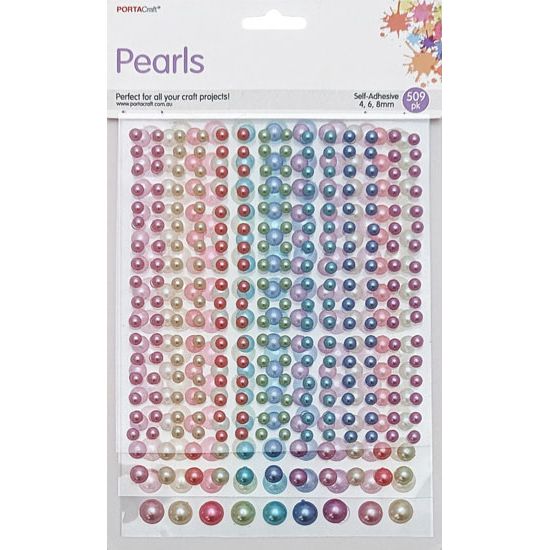 Pearl Multi Pack 4,6,8mm 509pk Pastel SKU 201558 - Dollars and Sense