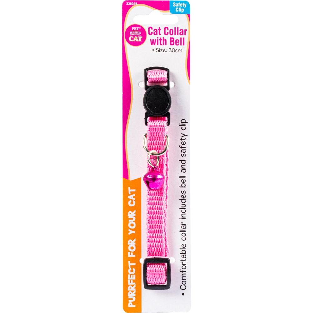 Cat Collar With Bell & Safety Clip