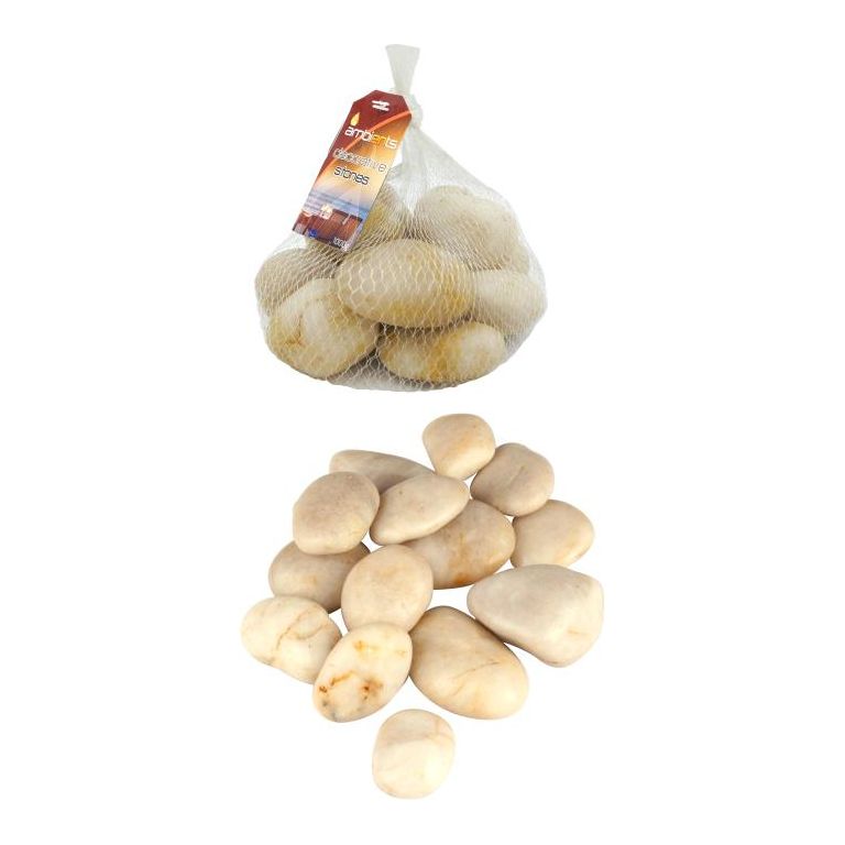 Decorative Stones - White - Dollars and Sense