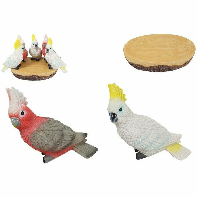 *20cm Cockatoo & Galah on Display