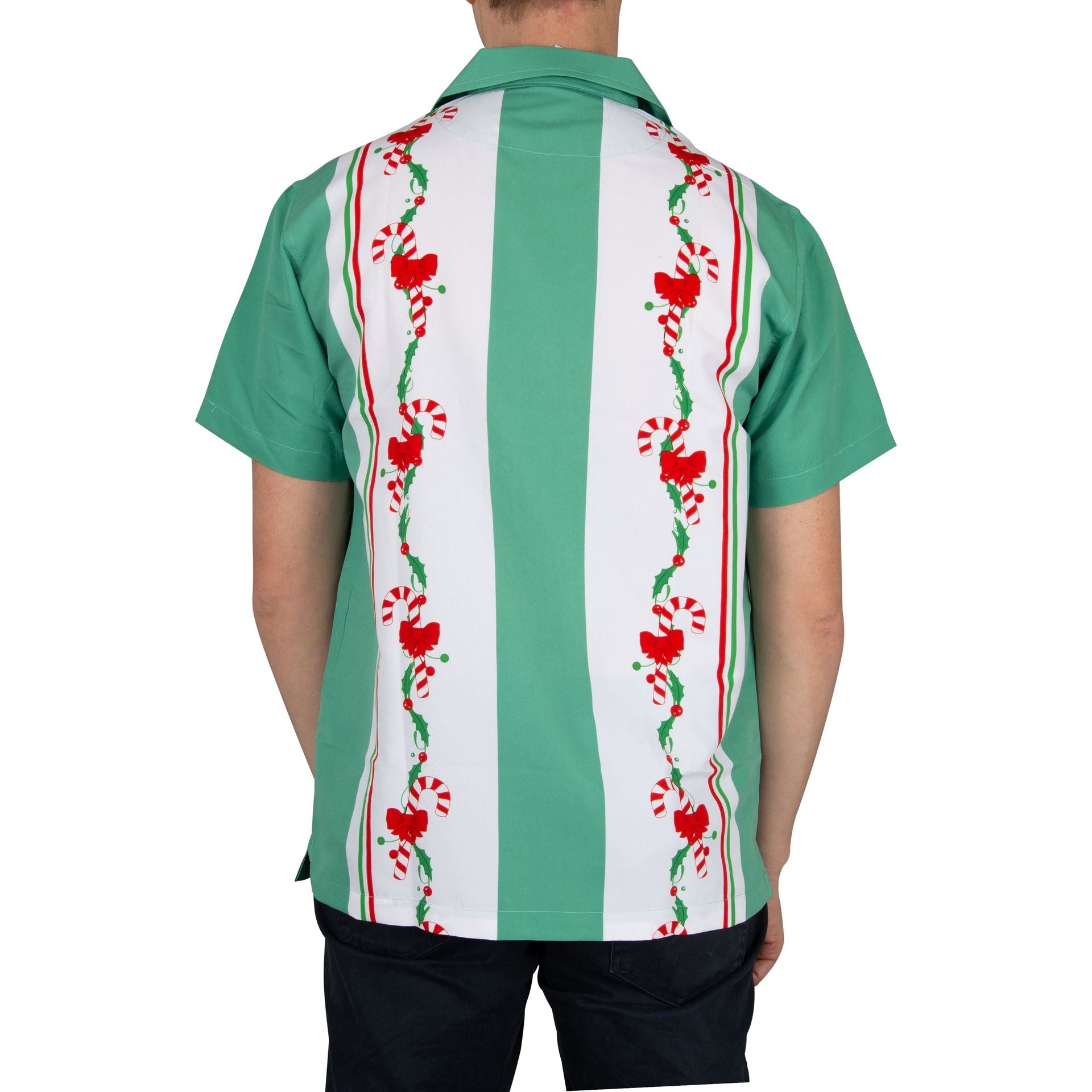 Charlie Sheen Retro Christmas Bowling Shirt - Men - Dollars and Sense
