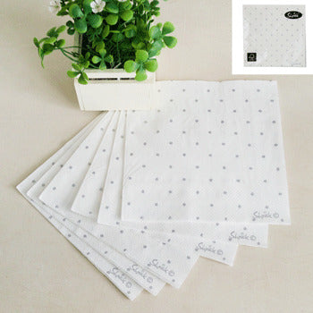 Dotty Napkins - Silver - Dollars and Sense