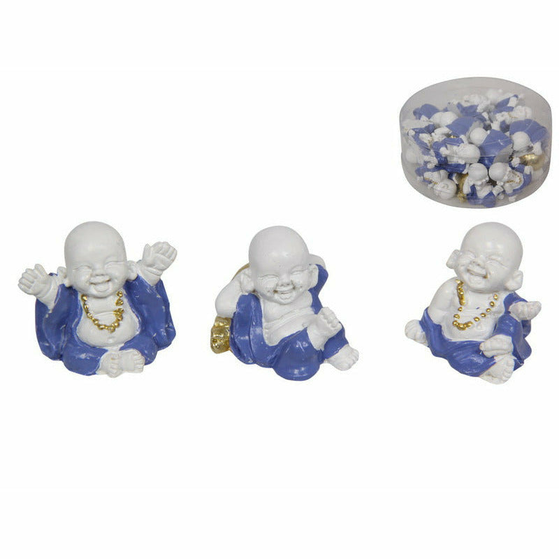 Miniature Blue & White Buddha - Dollars and Sense
