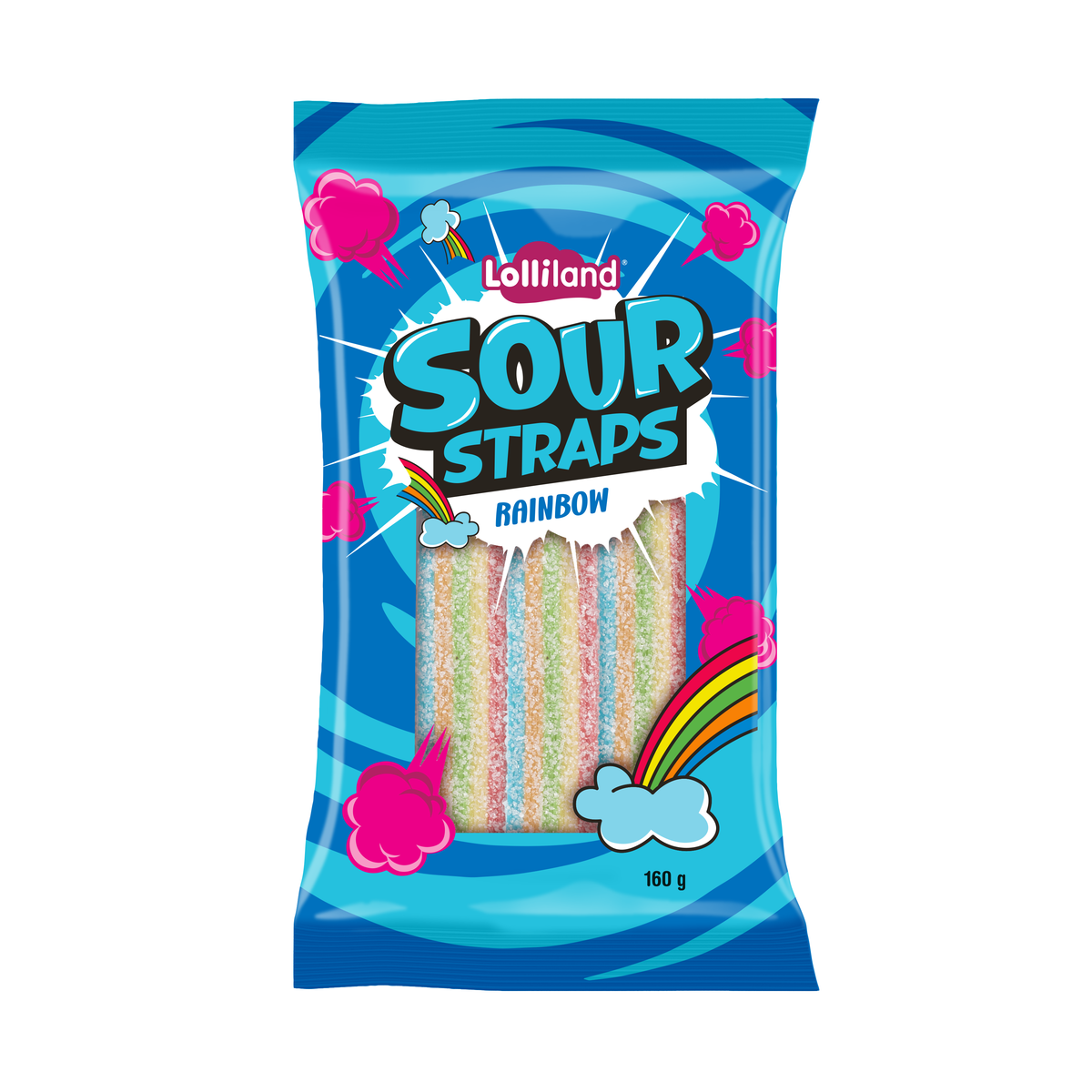 Lolliland Sour Straps - Rainbow - Dollars and Sense