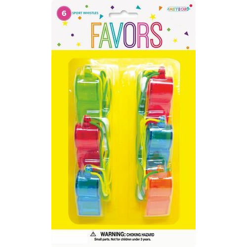 Sports Whistles - Party Favors - Dollars and Sense