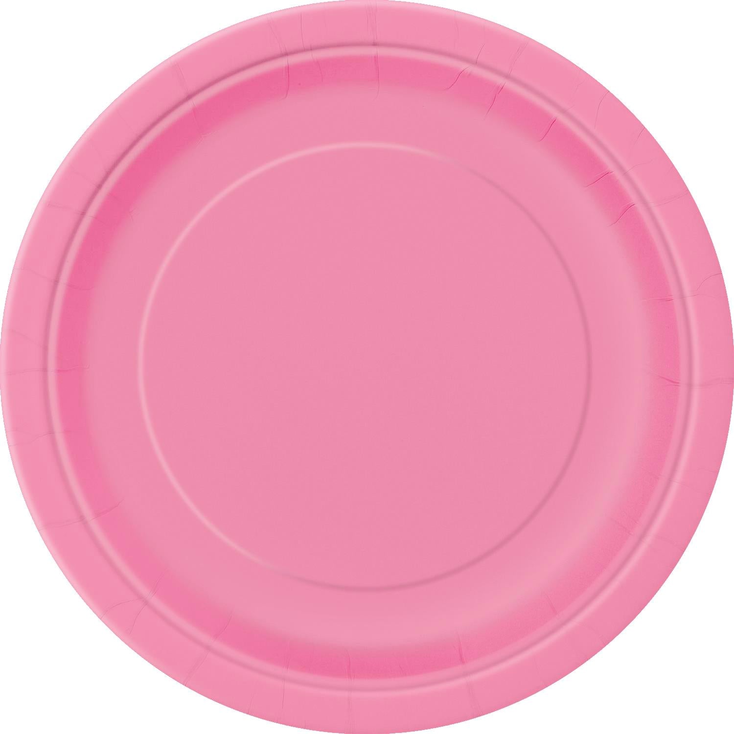 Dinner Paper Plates - Hot Pink