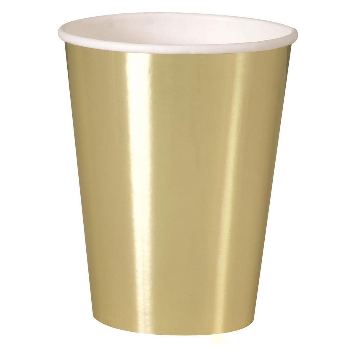 Cups Gold Foil 9oz 8pk