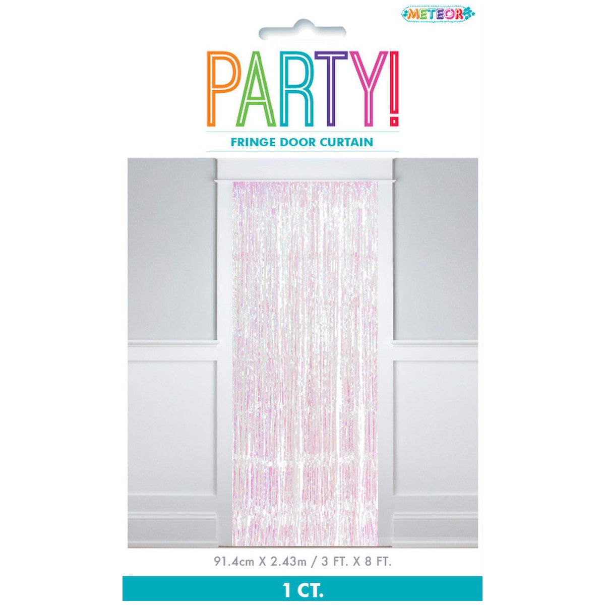 Iridescent Fl Fringe Door Curtain