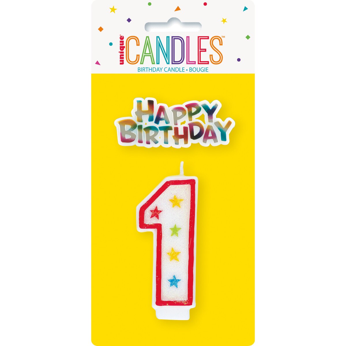 Birthday Candle Number 1 & Cake Topper - Ruby Red - Dollars and Sense