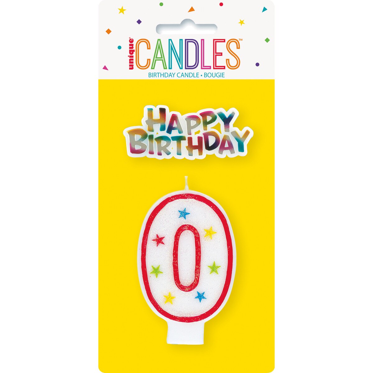 Birthday Candle Number 0 & Cake Topper - Ruby Red - Dollars and Sense