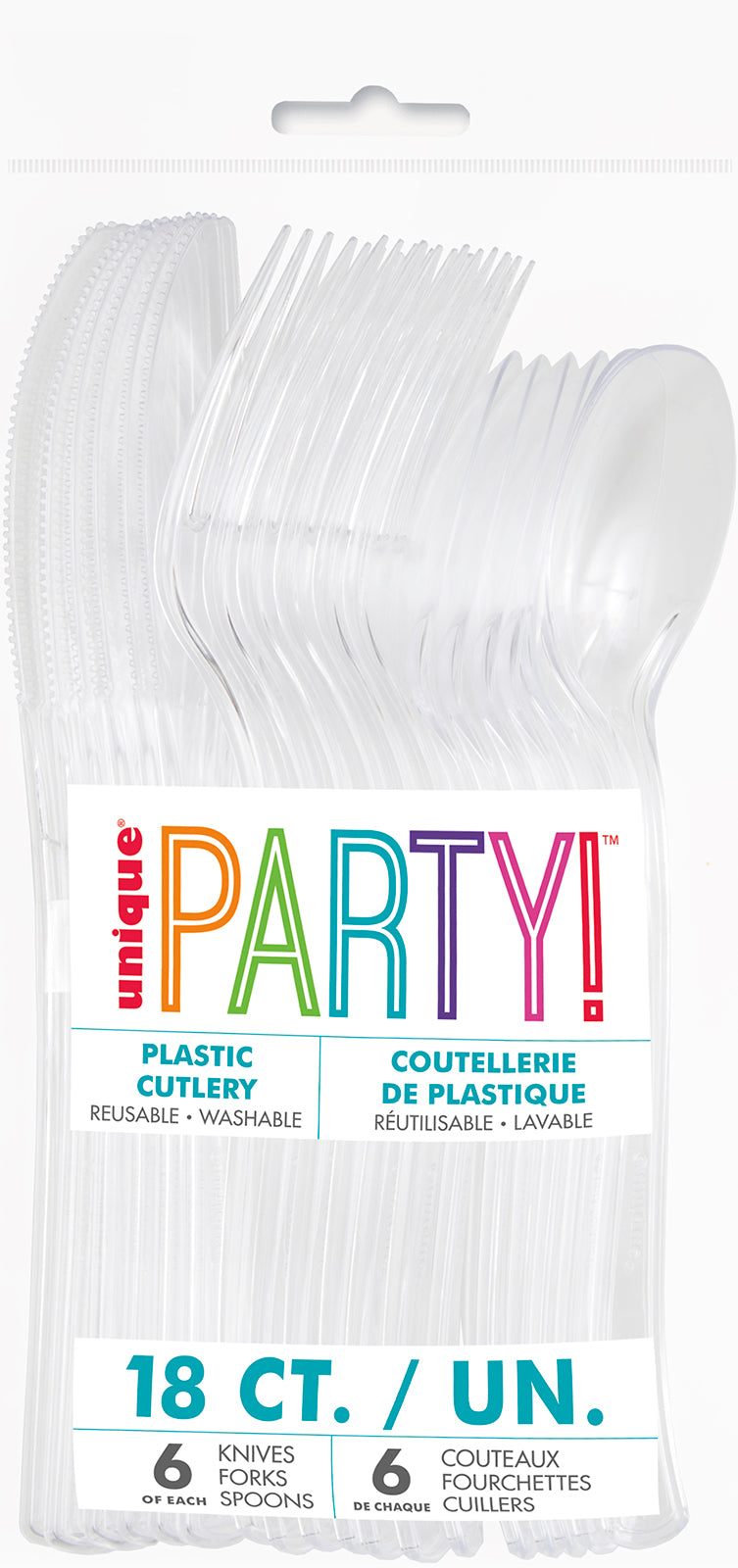 Reusable Assorted Cutlery - Clear - Dollars and Sense