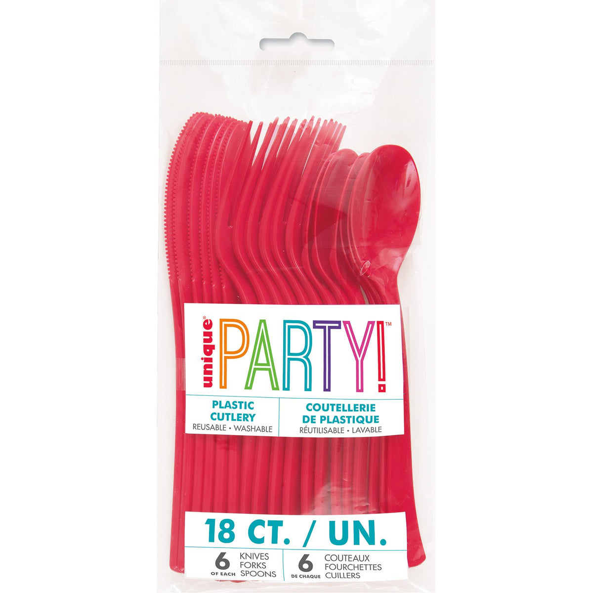 Reusable Assorted Cutlery - Ruby Red - Dollars and Sense