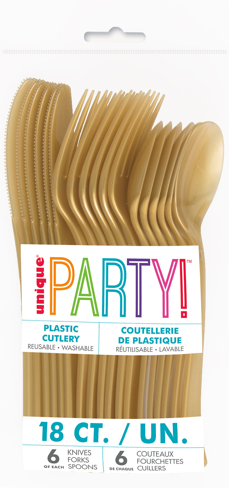 Reusable Assorted Cutlery - Gold - Dollars and Sense