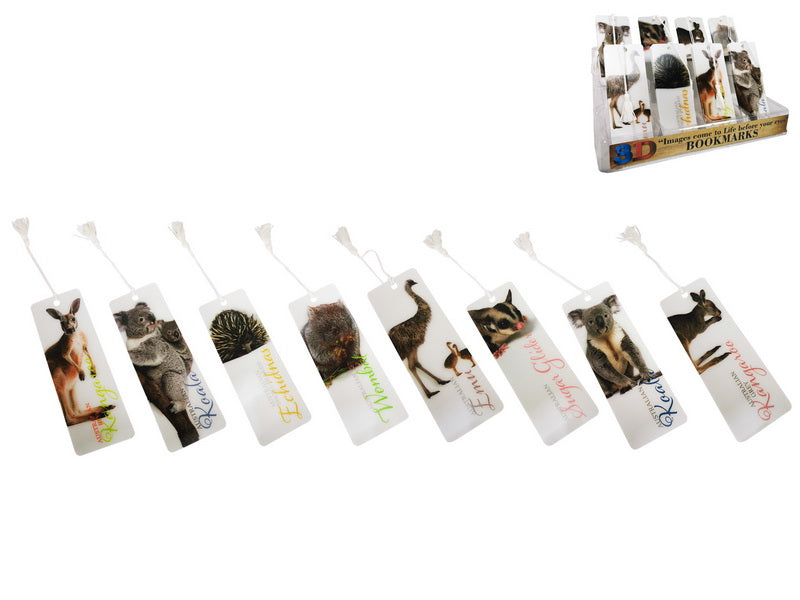 *15cm 3D Australian Animal Bookmarks 8 A