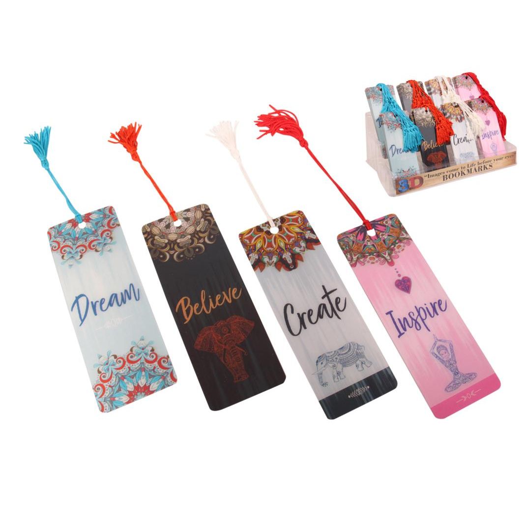 *15cm 3D Inspiration Bookmarks w/Display SKU 3DBMIN - Dollars and Sense