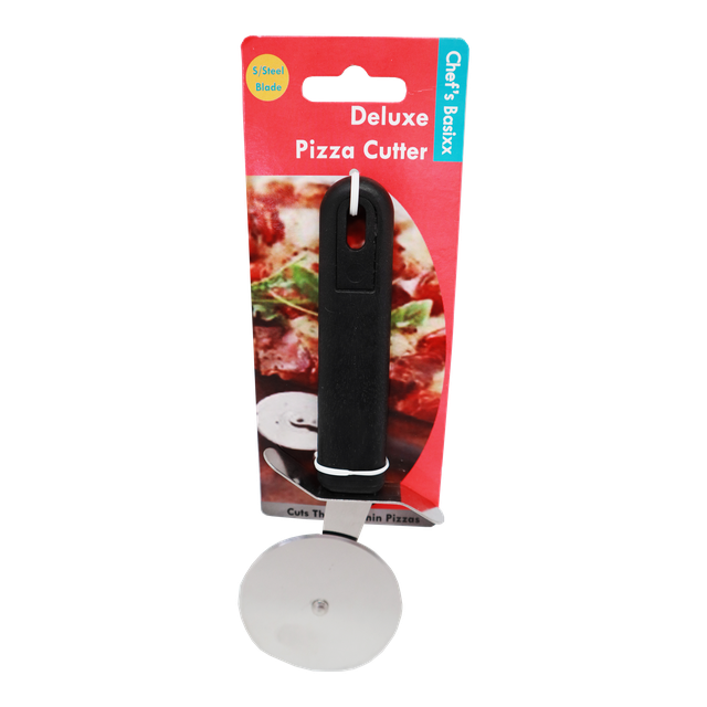 Pizza Cutter - Black Handle - Dollars and Sense
