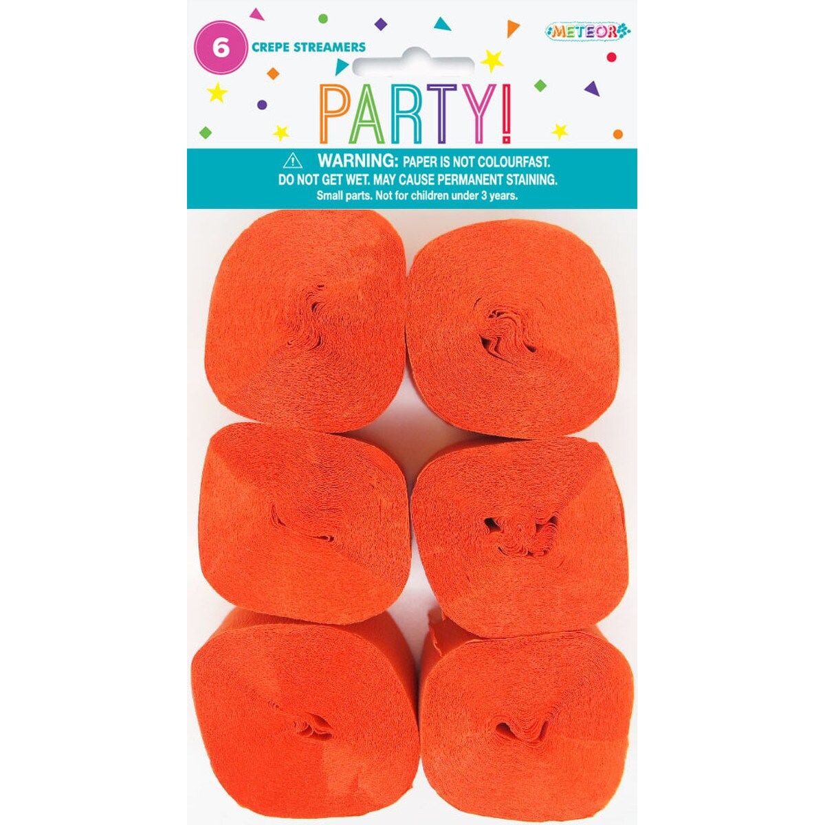 Crepe Streamers - Orange - Dollars and Sense