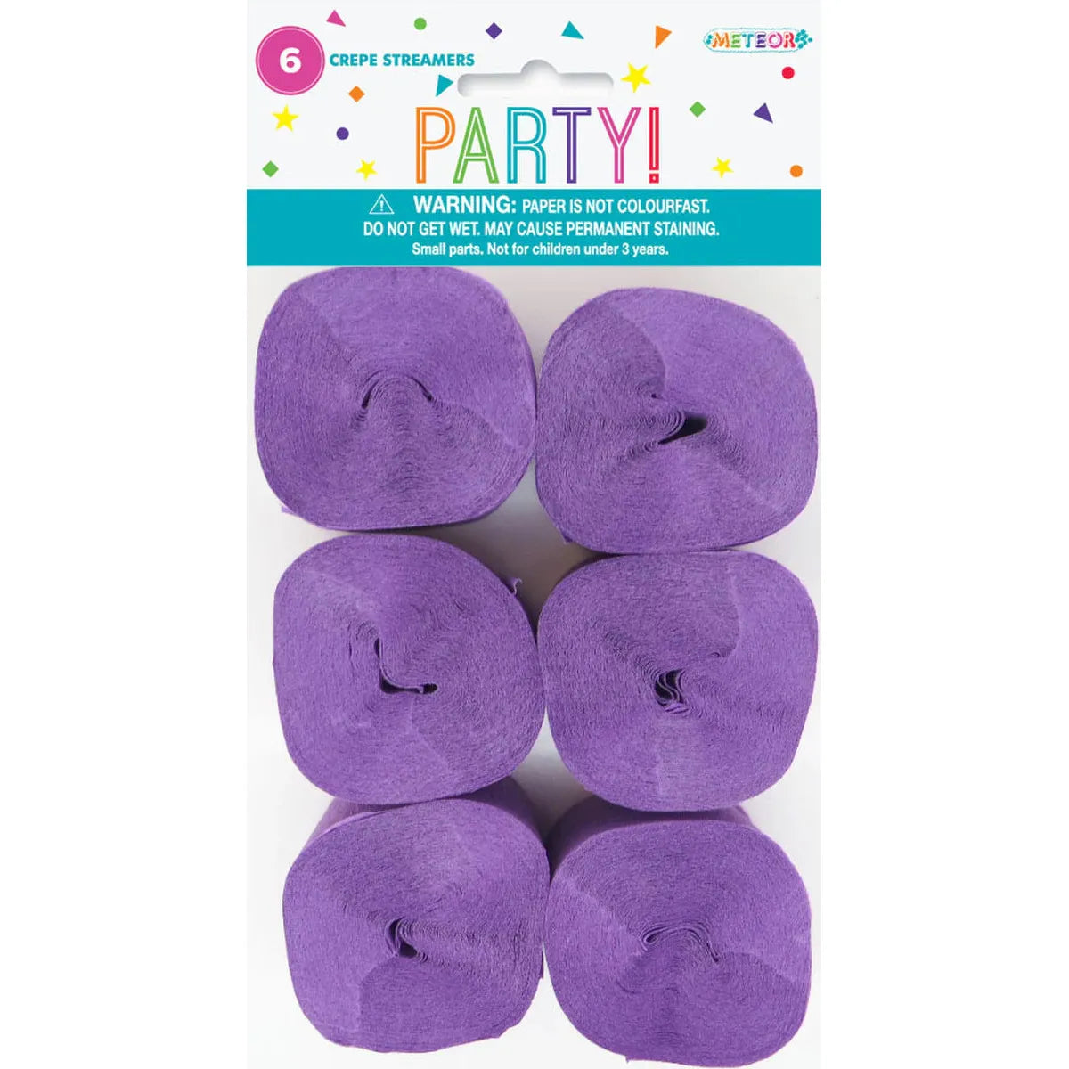 Crepe Streamers - Purple - Dollars and Sense
