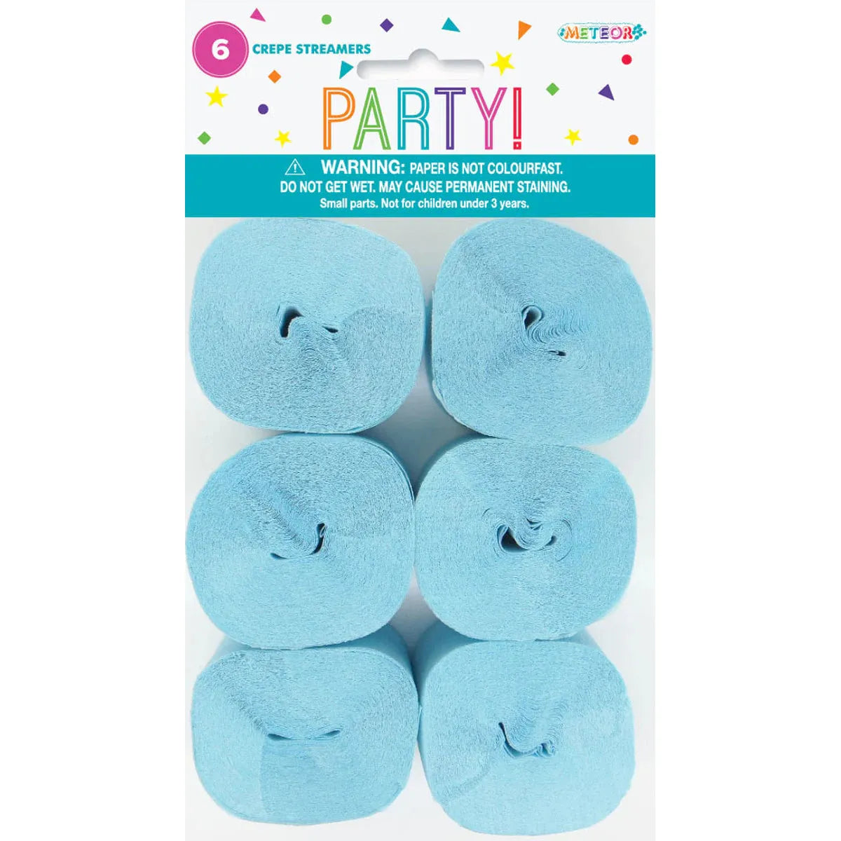 Crepe Streamers Powder - Blue - Dollars and Sense