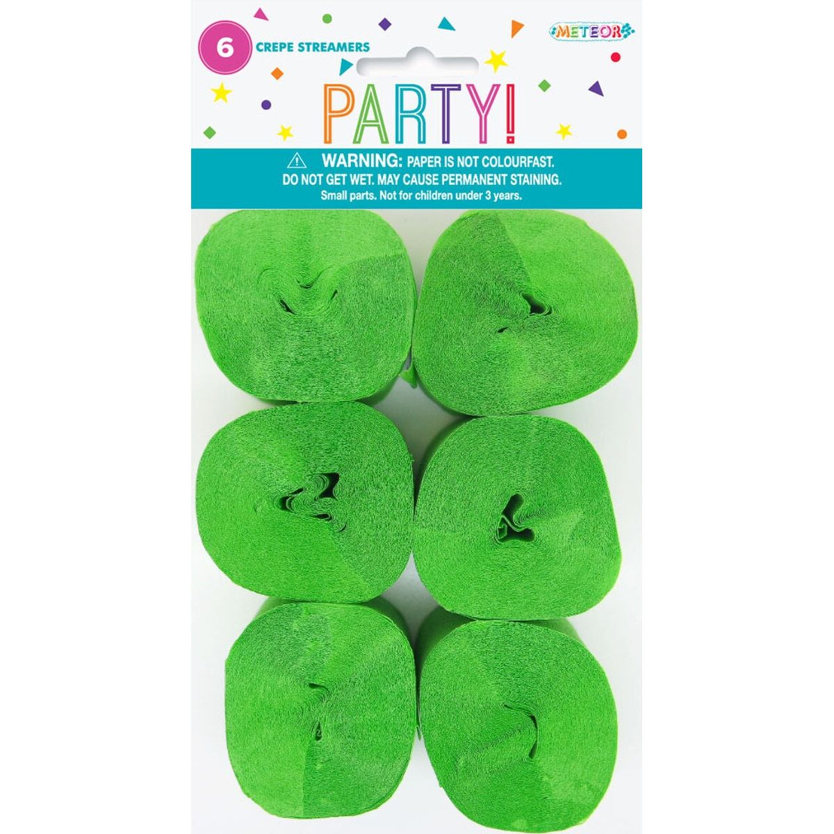 Crepe Streamers - Lime Green - Dollars and Sense