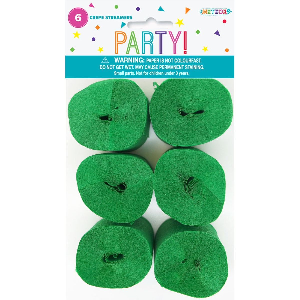Crepe Streamers - Emerald Green - Dollars and Sense