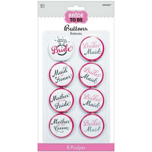 Elegant Bride Bachelorette - Buttons - Dollars and Sense