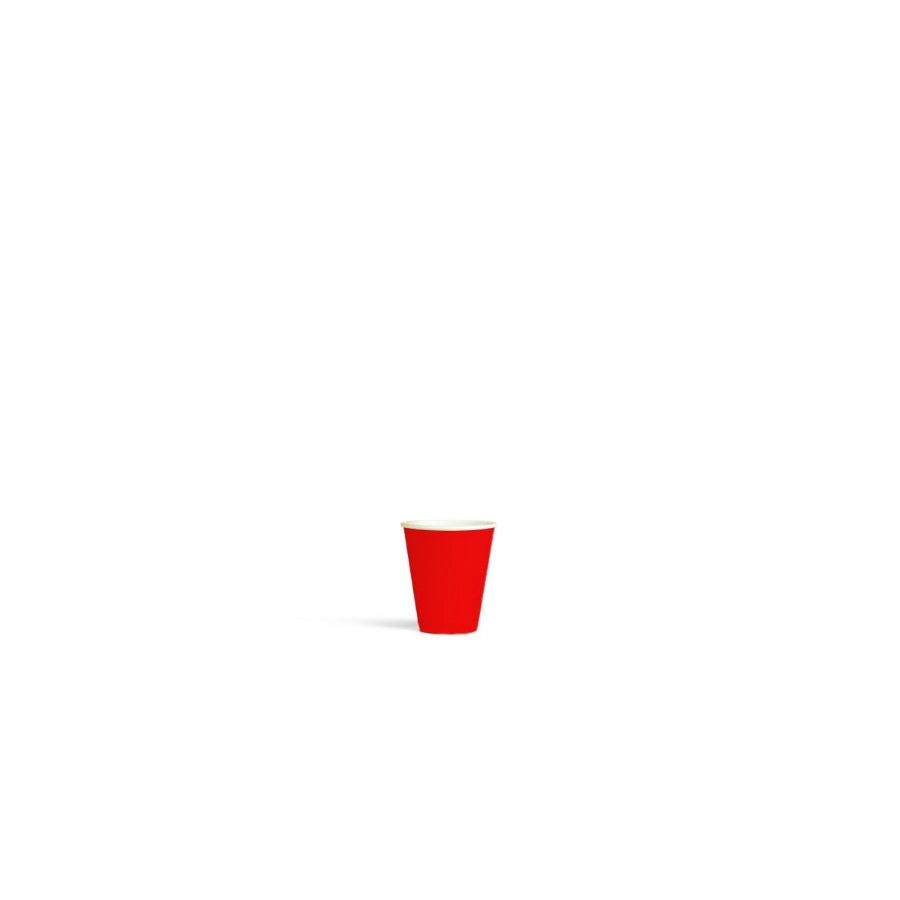 30mL FSC PLA Red Paper Cup Pk30 - Dollars and Sense