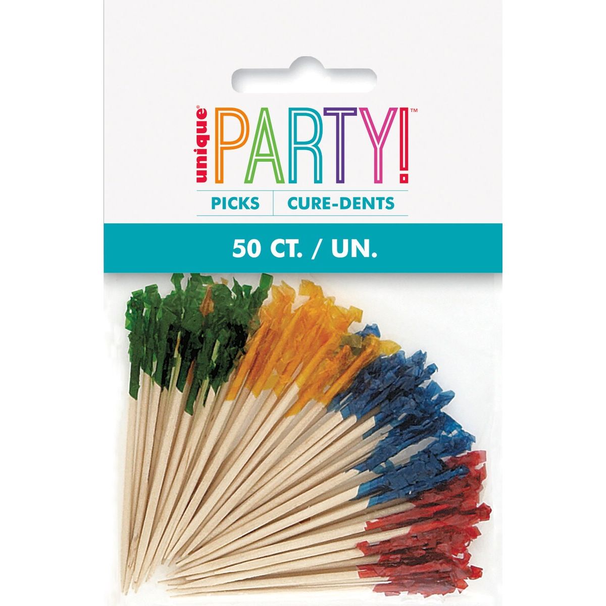 Frilled Food Picks - Multi Coloured - Dollars and Sense
