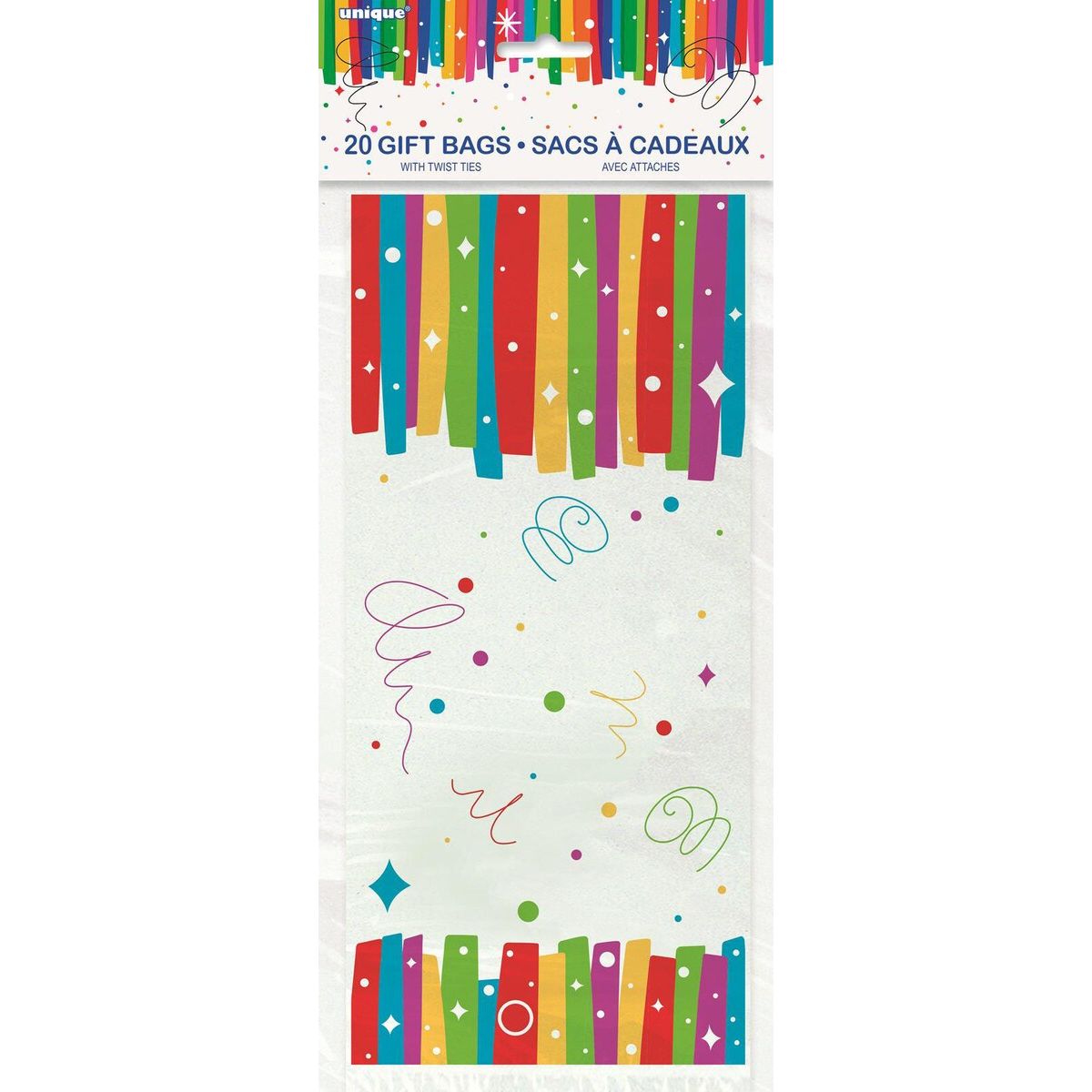 Cellophane Bags - Rainbow Ribbons - Dollars and Sense