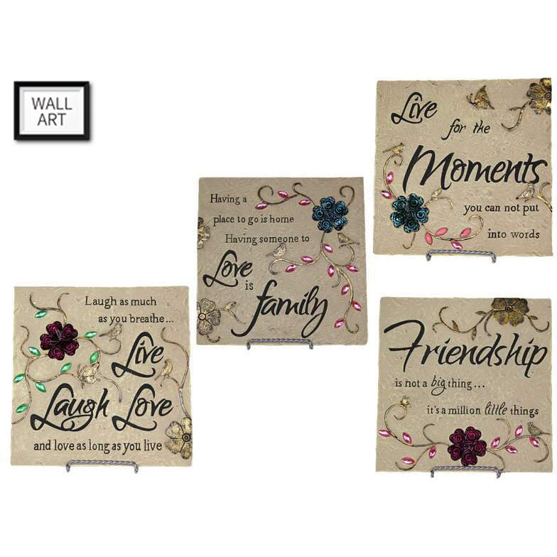 Garden Plaque with Wording 20cm - Dollars and Sense