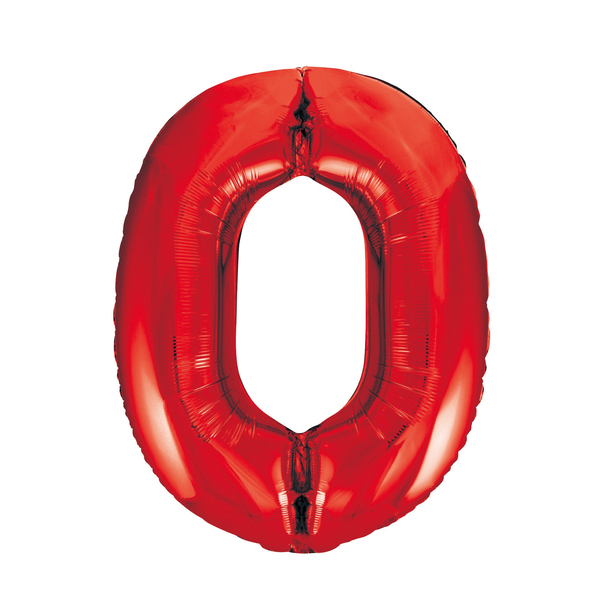 Number 0 Foil Balloon - Red - Dollars and Sense