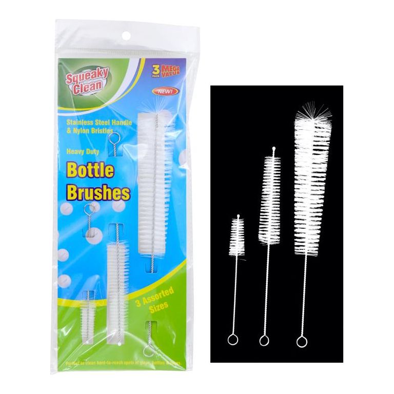 Cleaning Bottle Brushes - Steel Handle - Dollars and Sense