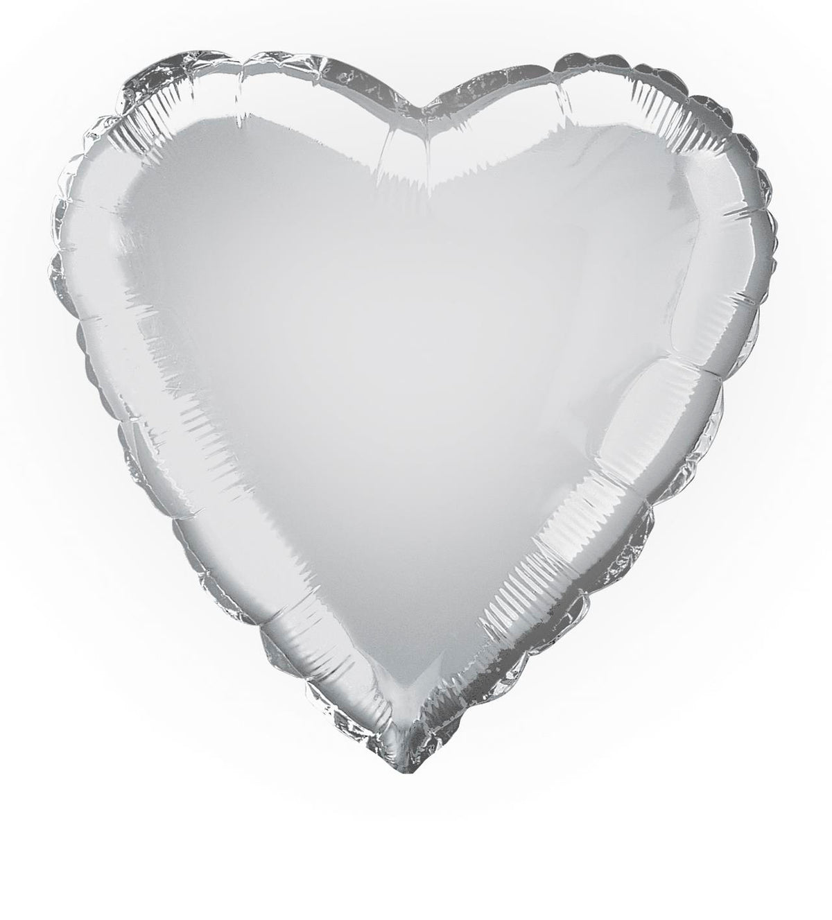Heart Foil Balloon - Silver - Dollars and Sense