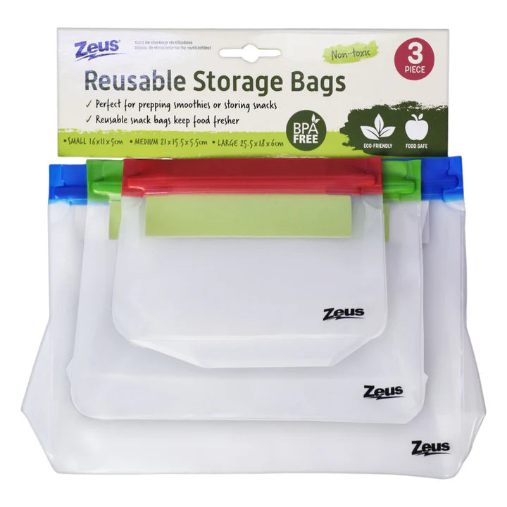 Zeus Reusable Storage Bags - Dollars and Sense
