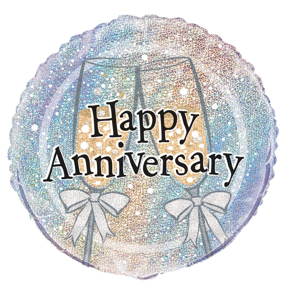 Foil Balloon - Happy Anniversary - Dollars and Sense