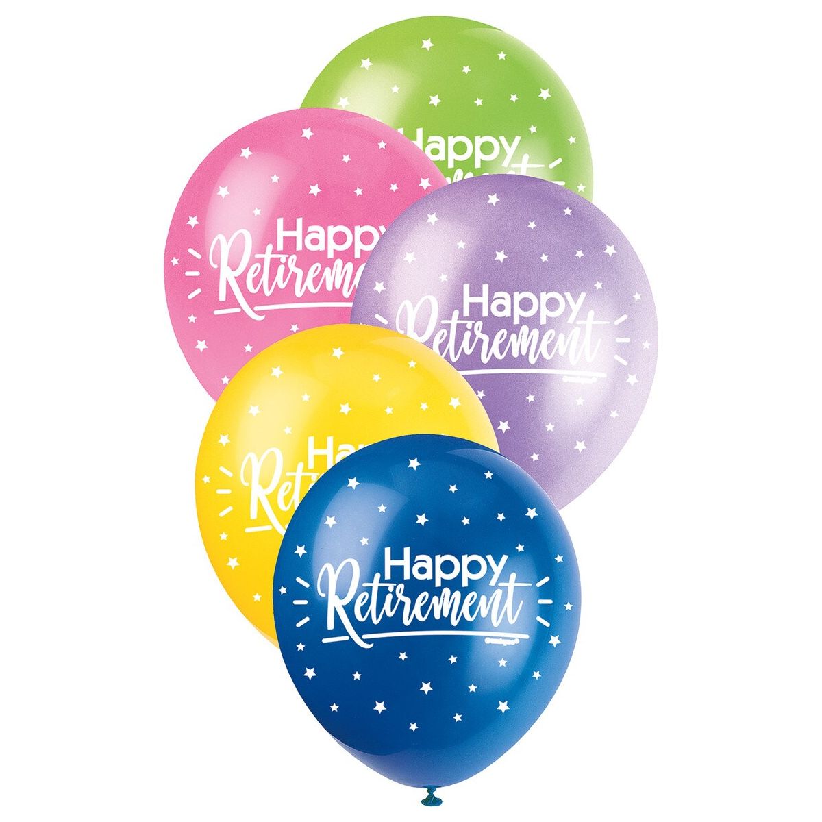 Happy Retirement Pearl Balloons - Assorted Colours - Dollars and Sense