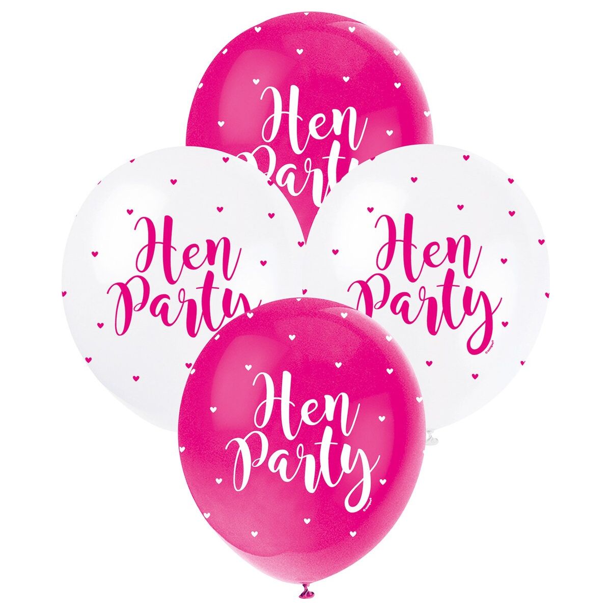 Hen Party Pearl Balloons - Pink & White - Dollars and Sense