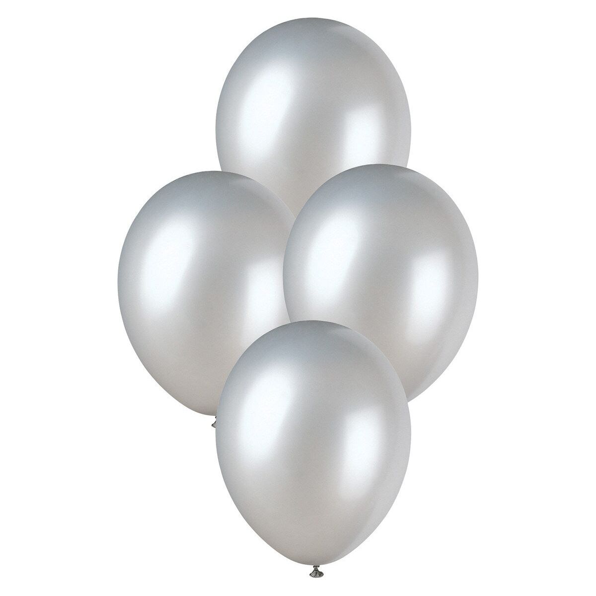 Premium Pearl Latex Balloons - Shimmering Silver - Dollars and Sense