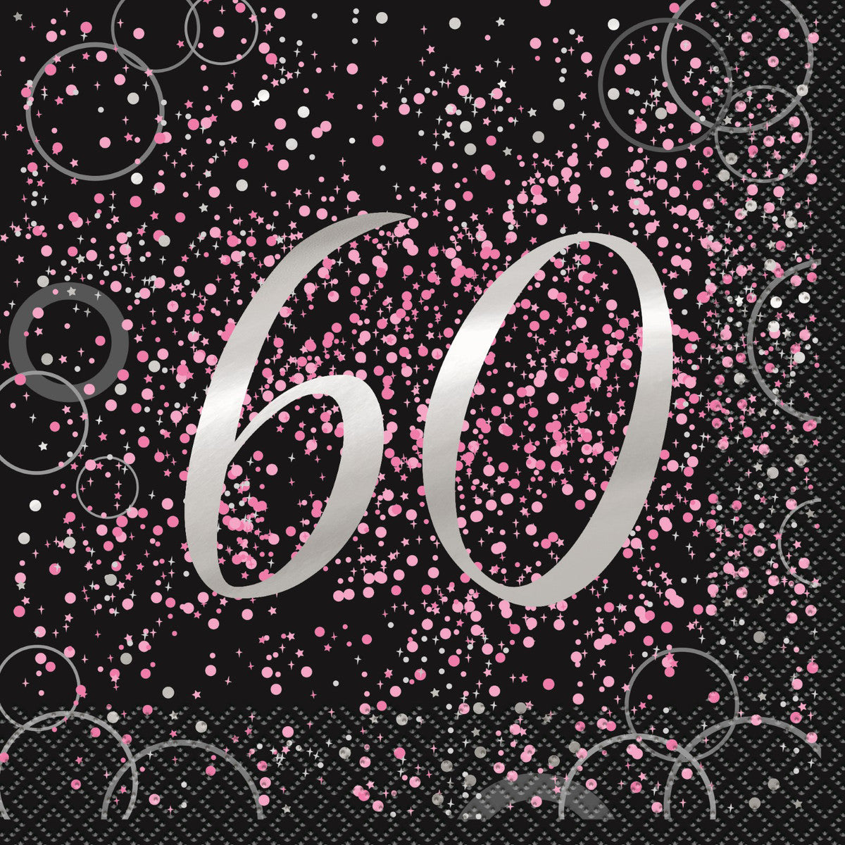 Glitz Pink 16 Lun Napkins 60