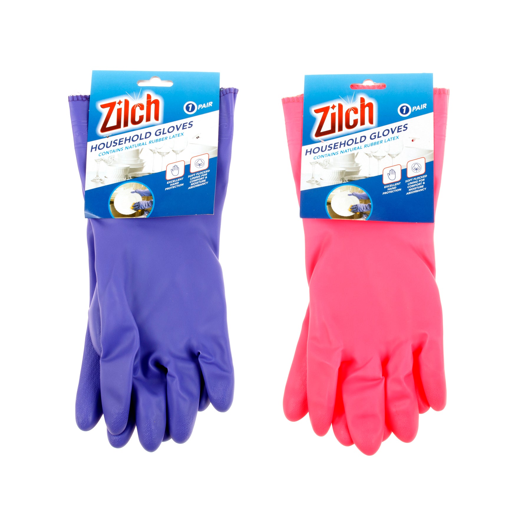 Gloves Household Assorted Colors 31x11cm