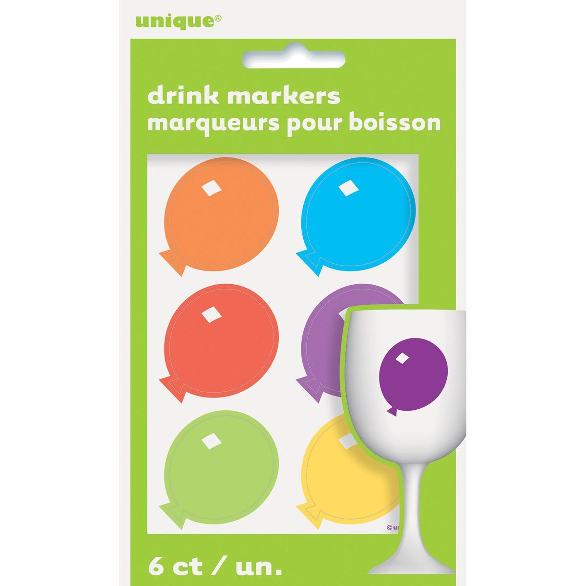 Clings Drink Markers - Balloons - Dollars and Sense