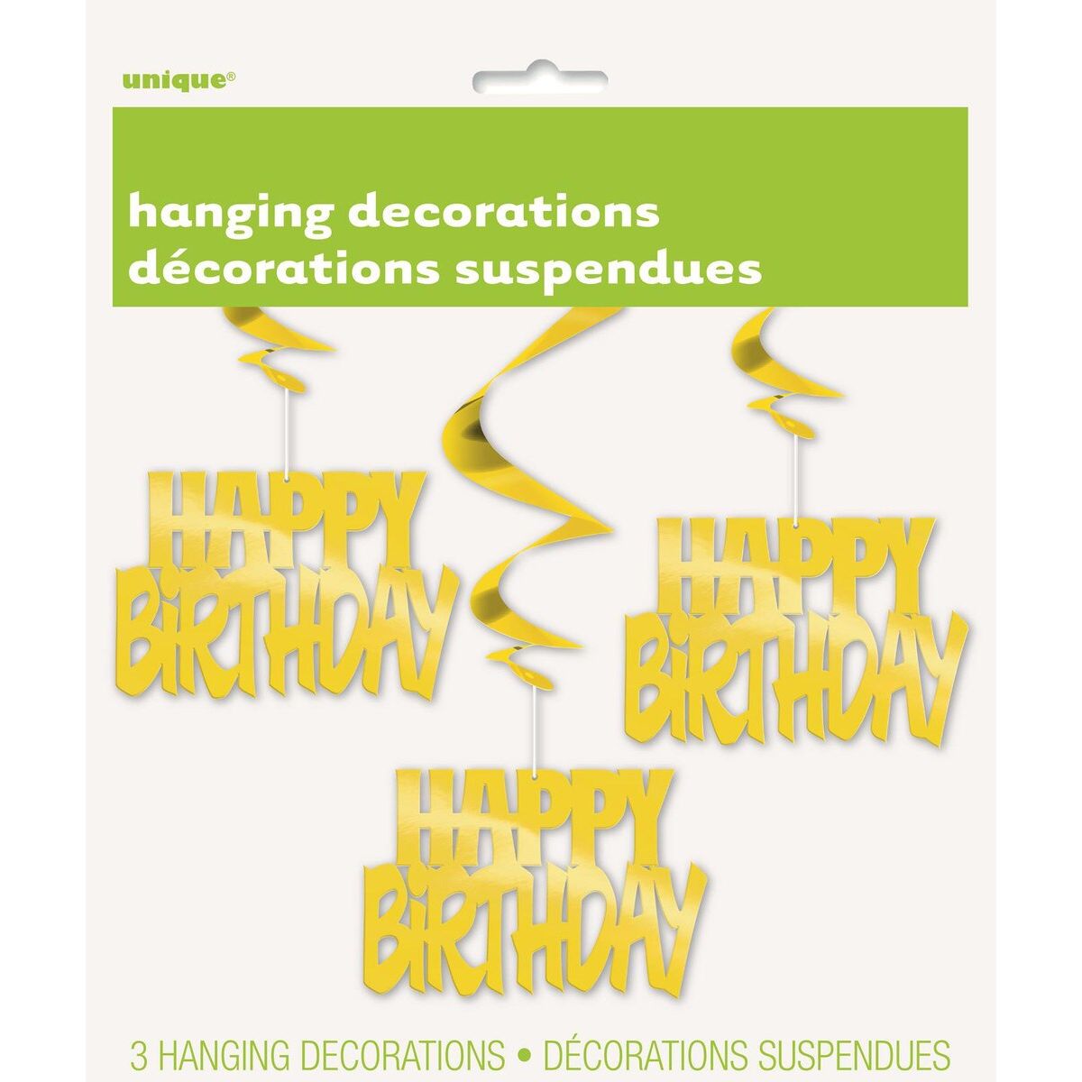 Hanging Swirl - Gold - Dollars and Sense