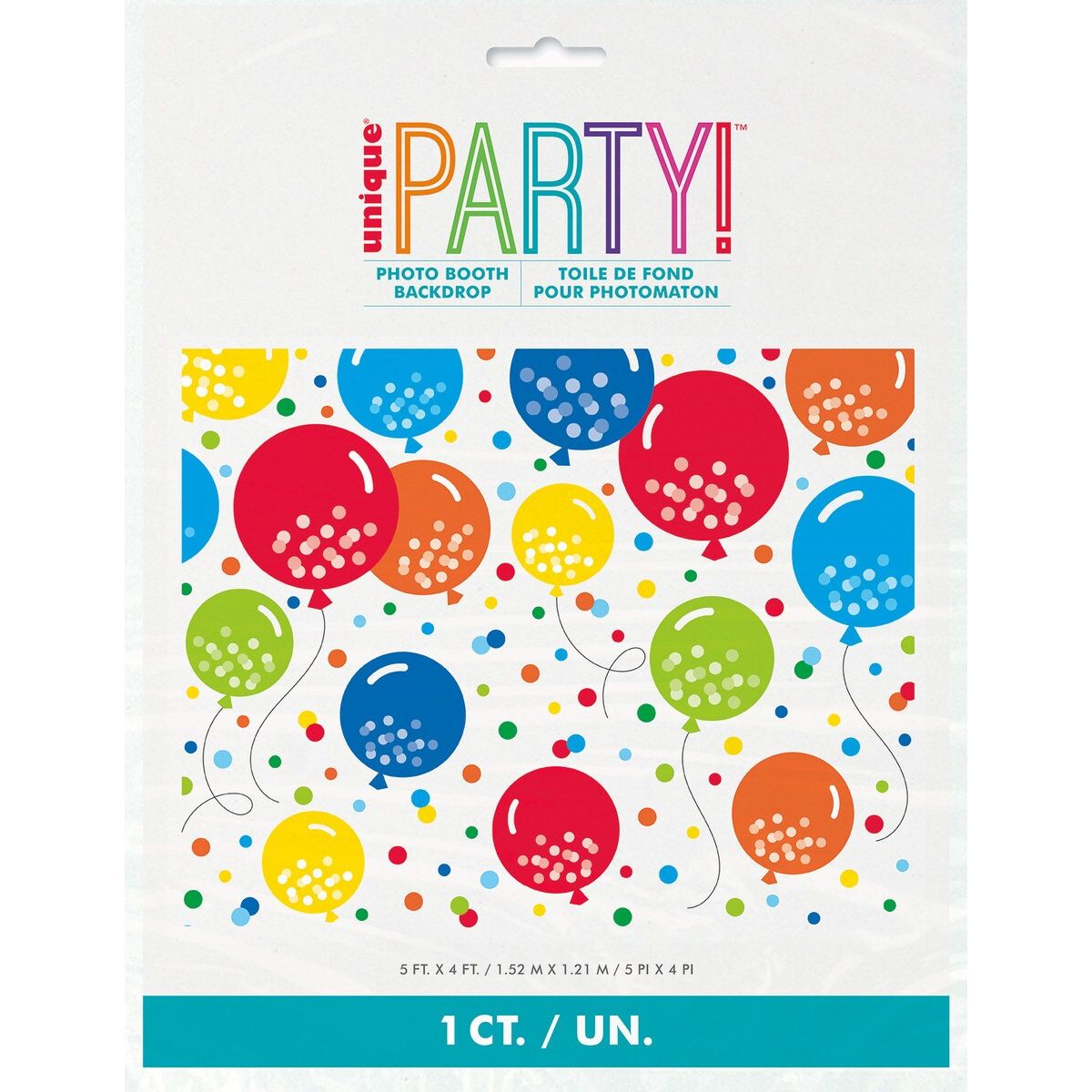 Photo Booth Backdrop - Balloon Cheer - Dollars and Sense