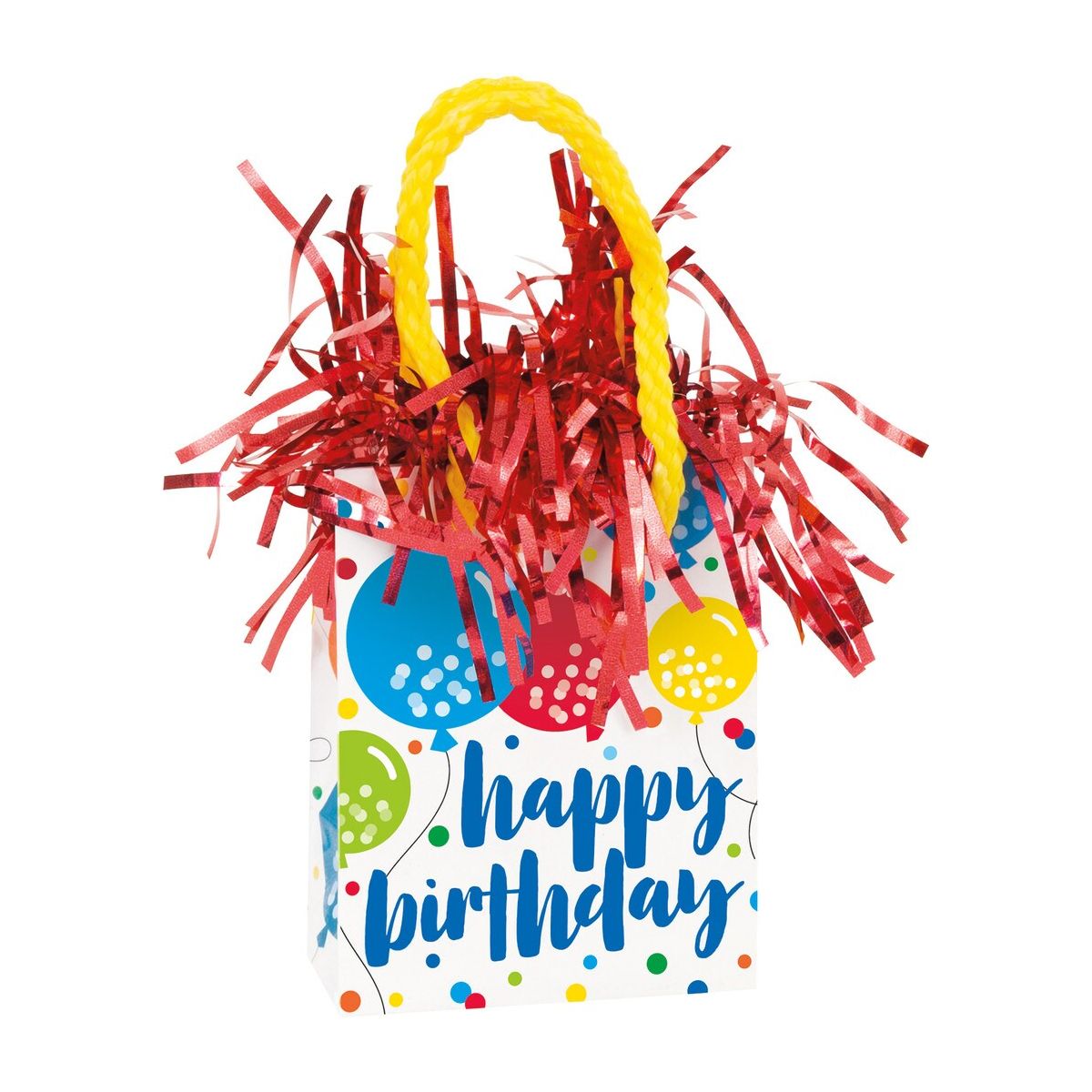 Happy Birthday Giftbag Balloon Weight -  Balloon Cheer - Dollars and Sense