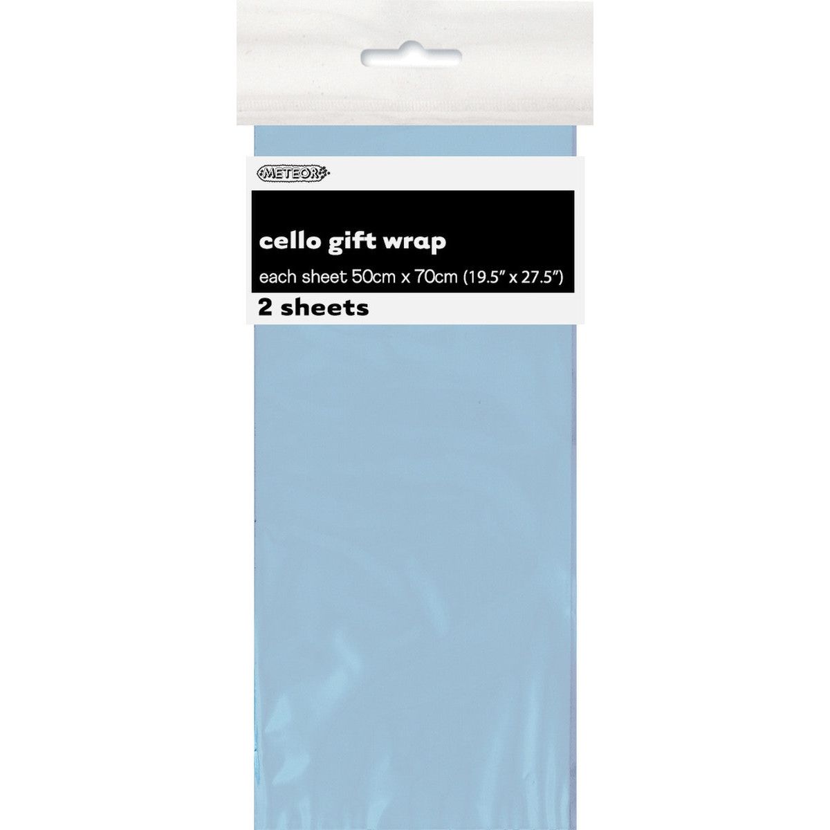 Premium Cello Wrap Sheets - Powder Blue - Dollars and Sense