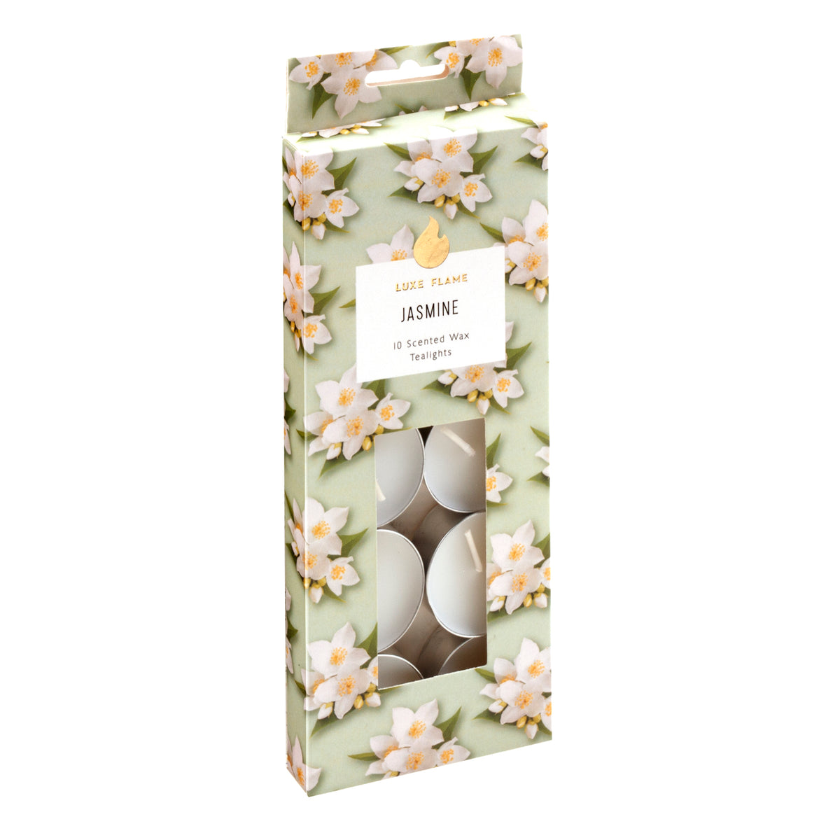 Jasmine Scented Tealight Candles - 4 Hour - 10 Pack - Dollars and Sense