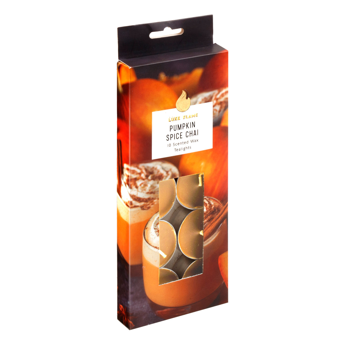 Pumpkin Spice Chai Scented Tealight Candles - 4 Hour - 10 Pack - Dollars and Sense