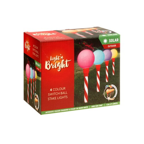 Christmas Solar Stake Light Balls Default Title