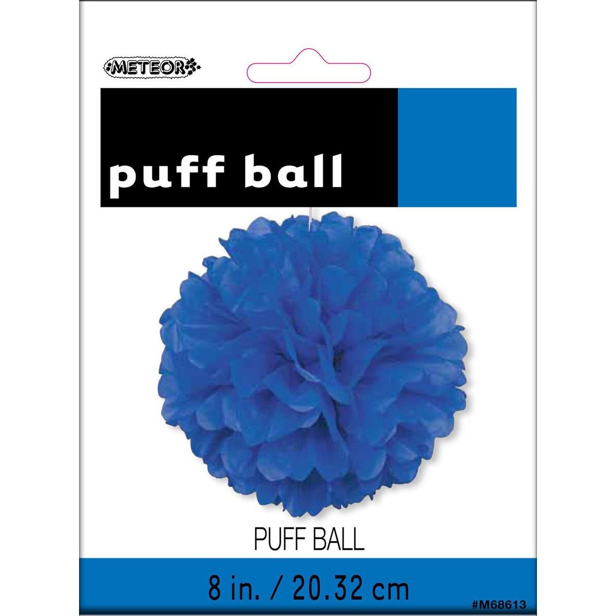 Decorative Puff Ball -  Royal Blue - Dollars and Sense